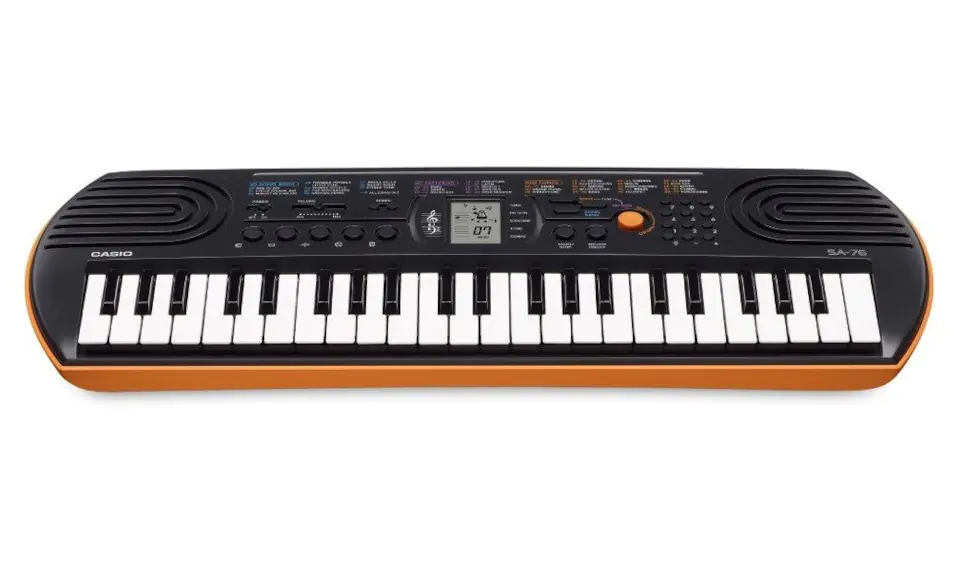 ⁨Casio SA-76 digital piano 44 keys Black, Brown, White⁩ at Wasserman.eu