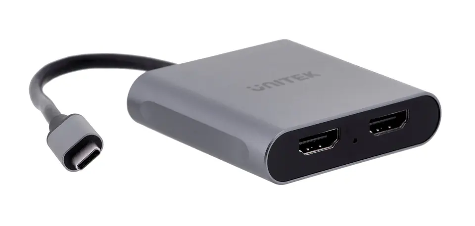 ⁨UNITEK ADAPTER USB-C - 2X HDMI 4K MST (M/F)⁩ at Wasserman.eu