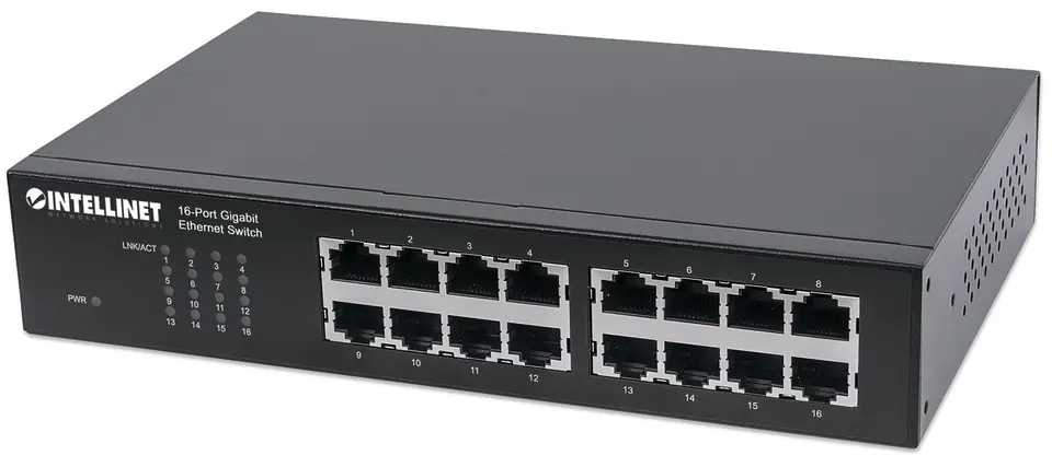 INTELLINET GIGA SWITCH 16X 10/100/1000 RJ45 561068 w sklepie Wasserman.eu