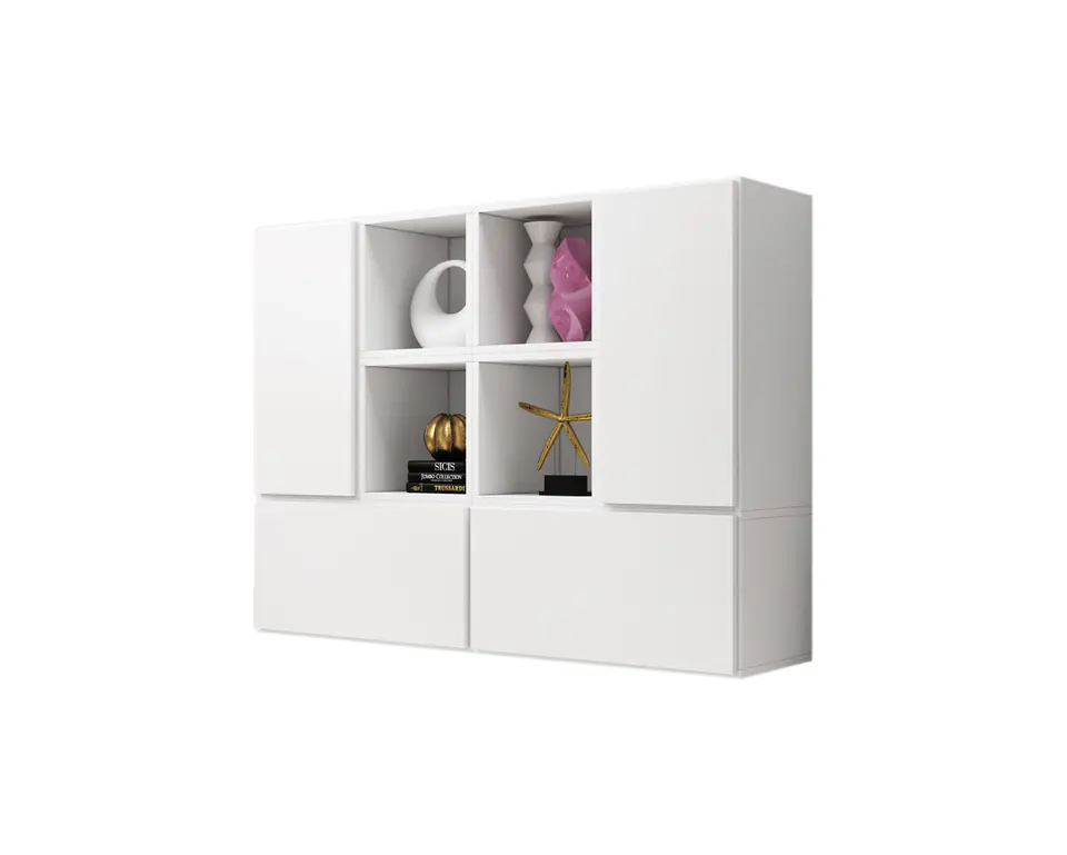 ⁨Cama living room furniture set ROCO 19 (4xRO3 + 4xRO6) white/white/white⁩ at Wasserman.eu