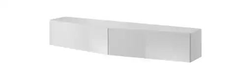 ⁨Szafka RTV VIGO SLANT 180cm (2x90) biały/biały poł⁩ w sklepie Wasserman.eu