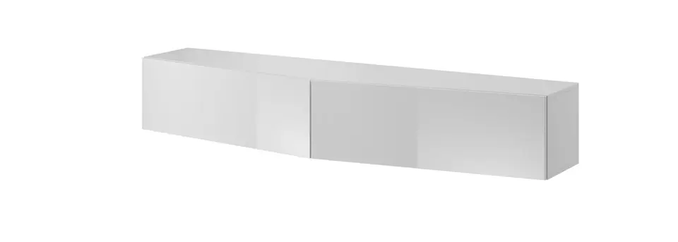 ⁨Cama TV stand VIGO SLANT 180cm (2x90) white/white gloss⁩ at Wasserman.eu