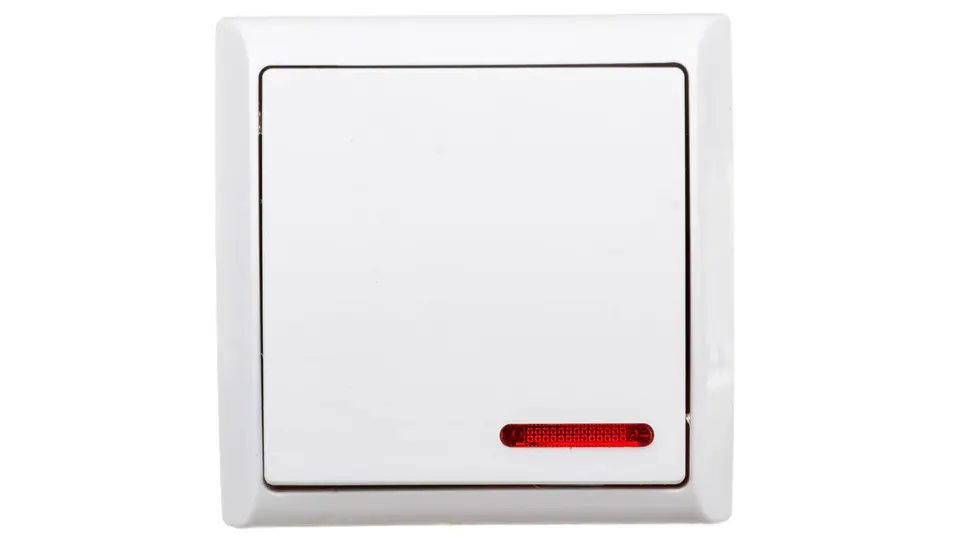 ⁨BIS Single switch with backlight white ŁN-1BS/00⁩ at Wasserman.eu