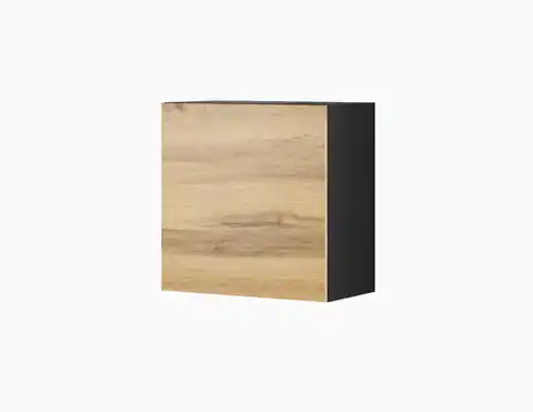 ⁨Cama square cabinet VIGO 50/50/30 black/wotan oak⁩ at Wasserman.eu