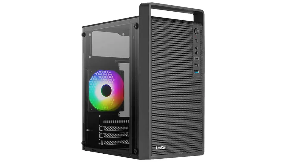 ⁨Case Aerocool PGS CS-109-G-BK-v1 FRGB Black⁩ at Wasserman.eu