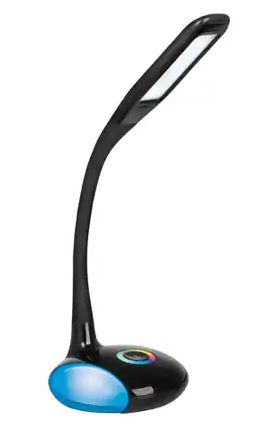 ⁨Nowoczesna lampka na biurko wielokolorowa RGB LED Activejet VENUS RGB czarna z funkcją oświetlenia nocnego⁩ w sklepie Wasserman.eu