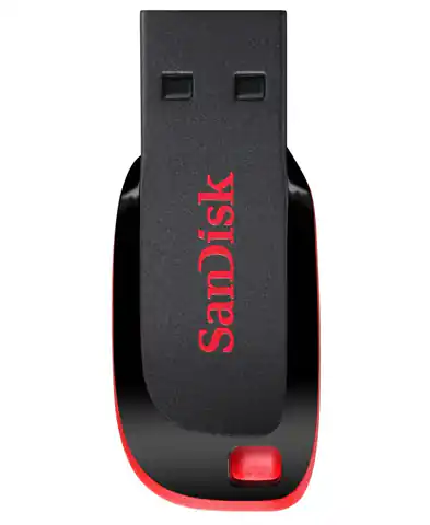 ⁨SanDisk Cruzer Blade USB flash drive 128 GB USB Type-A 2.0 Black, Red⁩ at Wasserman.eu