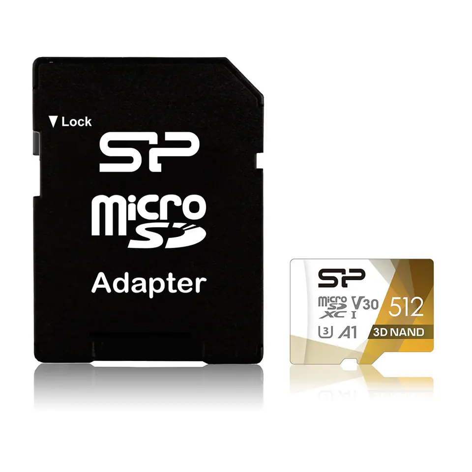 ⁨Karta pamięci Silicon Power microSDXC Superior Pro 512GB V30 UHS-1 U3 A1 + ADAPTER microSD-SD⁩ w sklepie Wasserman.eu