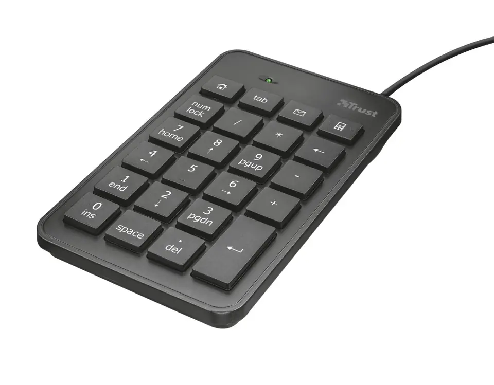 ⁨Trust 22221 numeric keypad Notebook/PC USB Black⁩ at Wasserman.eu