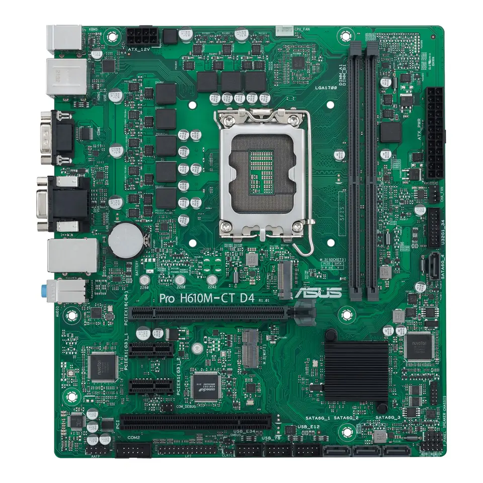 ASUS PRO H610M-C D4-CSM Intel H610 LGA 1700 micro ATX at Wasserman.eu
