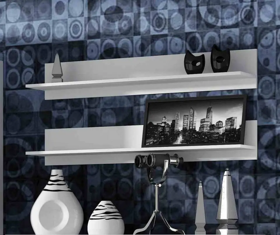 Cama set of two shelves 125cm SOHO white matte at Wasserman.eu