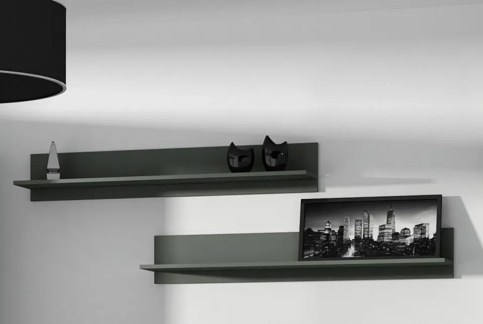 Cama set of two shelves 125cm SOHO black matte at Wasserman.eu