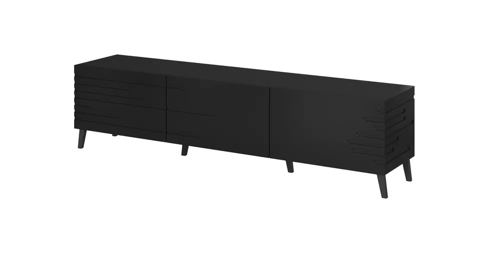Szafka RTV NOVA 186x40x48 czarny mat w sklepie Wasserman.eu