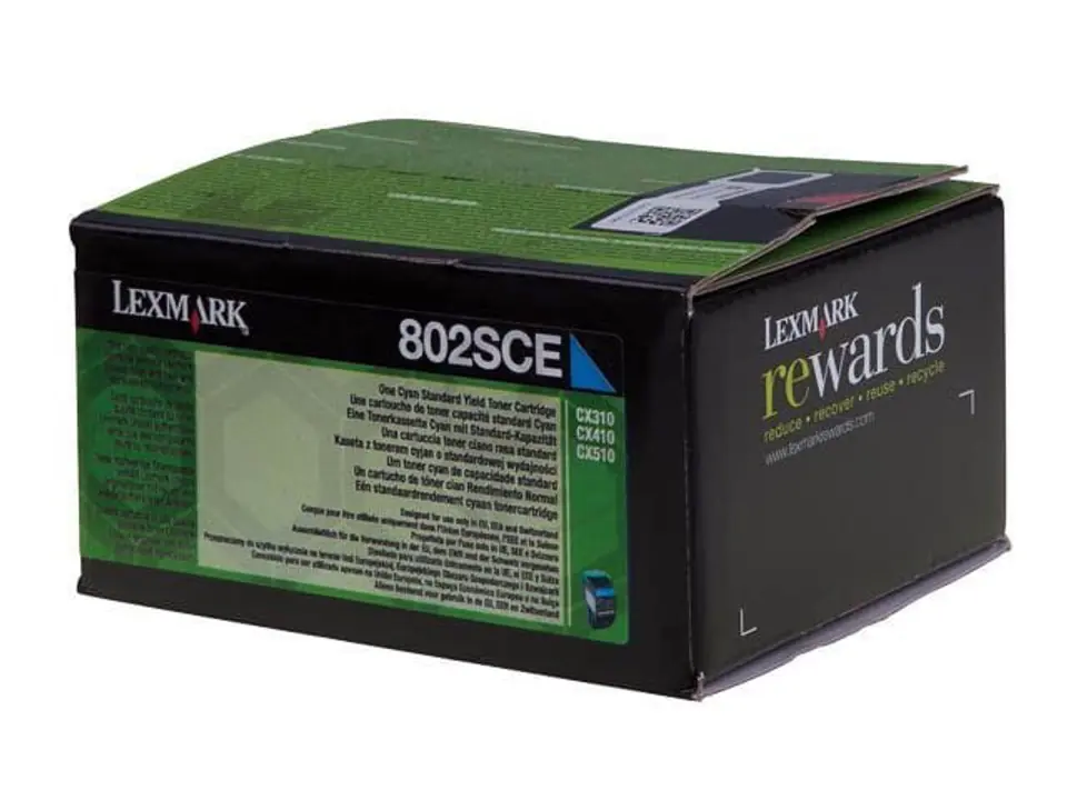 ⁨Lexmark 80C2SCE toner cartridge 1 pc(s) Original Cyan⁩ at Wasserman.eu