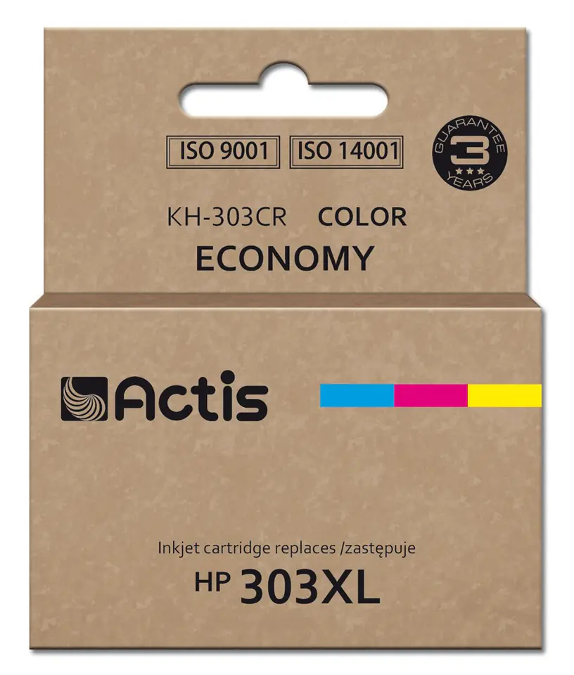 ⁨Actis KH-303CR ink for HP printer, replacement HP 303XL T6N03AE; Premium; 18ml; 415 pages; colour⁩ at Wasserman.eu