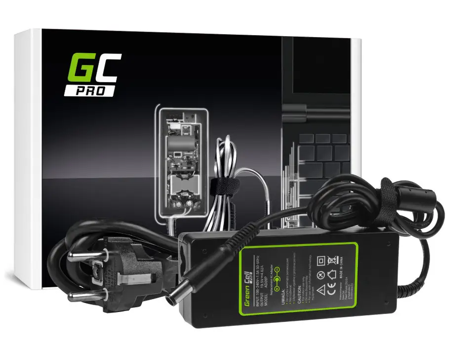 ⁨Green Cell AD07AP Charger AC Adapter for Dell 19.5V 3.34A 65W / 7.4mm-5.0mm⁩ at Wasserman.eu