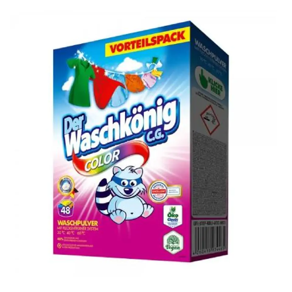 ⁨Der Waschkonig Color Proszek do Prania 48 prań DE⁩ w sklepie Wasserman.eu