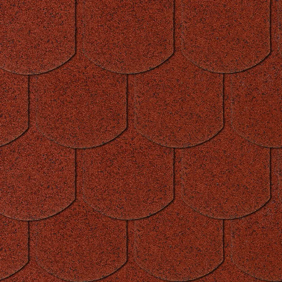 ⁨RED CARP SHINGLE 1 PCS = 0,16M2, 1 OPK. = 3.85M2⁩ at Wasserman.eu