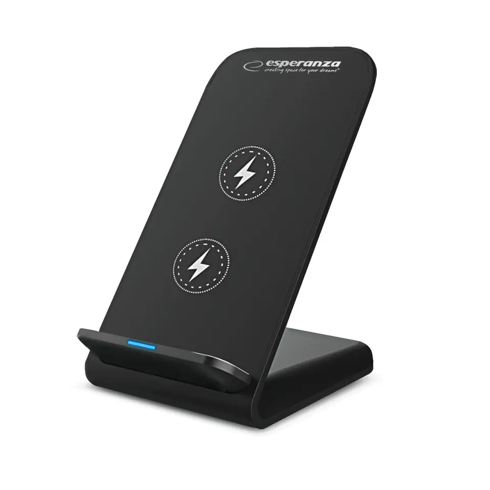 ⁨EZC101 Esperanza stojak biurkowy do telefonu z bezprzewodową ładowarką indukcyjną 15w photon⁩ w sklepie Wasserman.eu