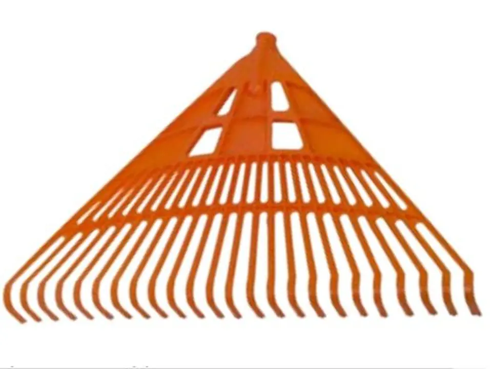 ⁨12258 Plastic leaf rake 24-teeth unbound, Canadian type, 61cm colour⁩ at Wasserman.eu