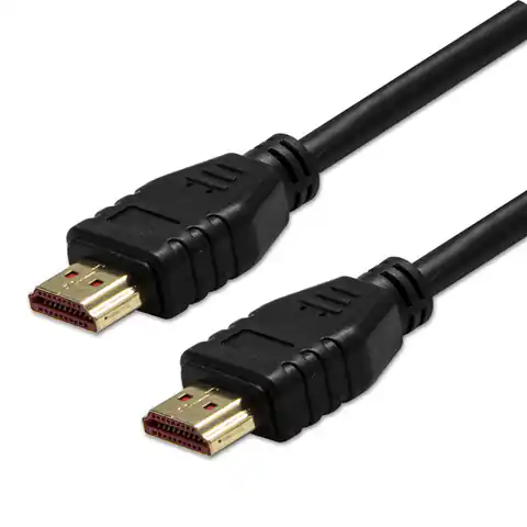 ⁨Video Kabel HDMI M - HDMI M, HDMI 2.1 - Ultra High Speed, 2m, pozłacane złącza, czarny, Logo blistr, 8K@60Hz, 48Gb/s⁩ w sklepie Wasserman.eu