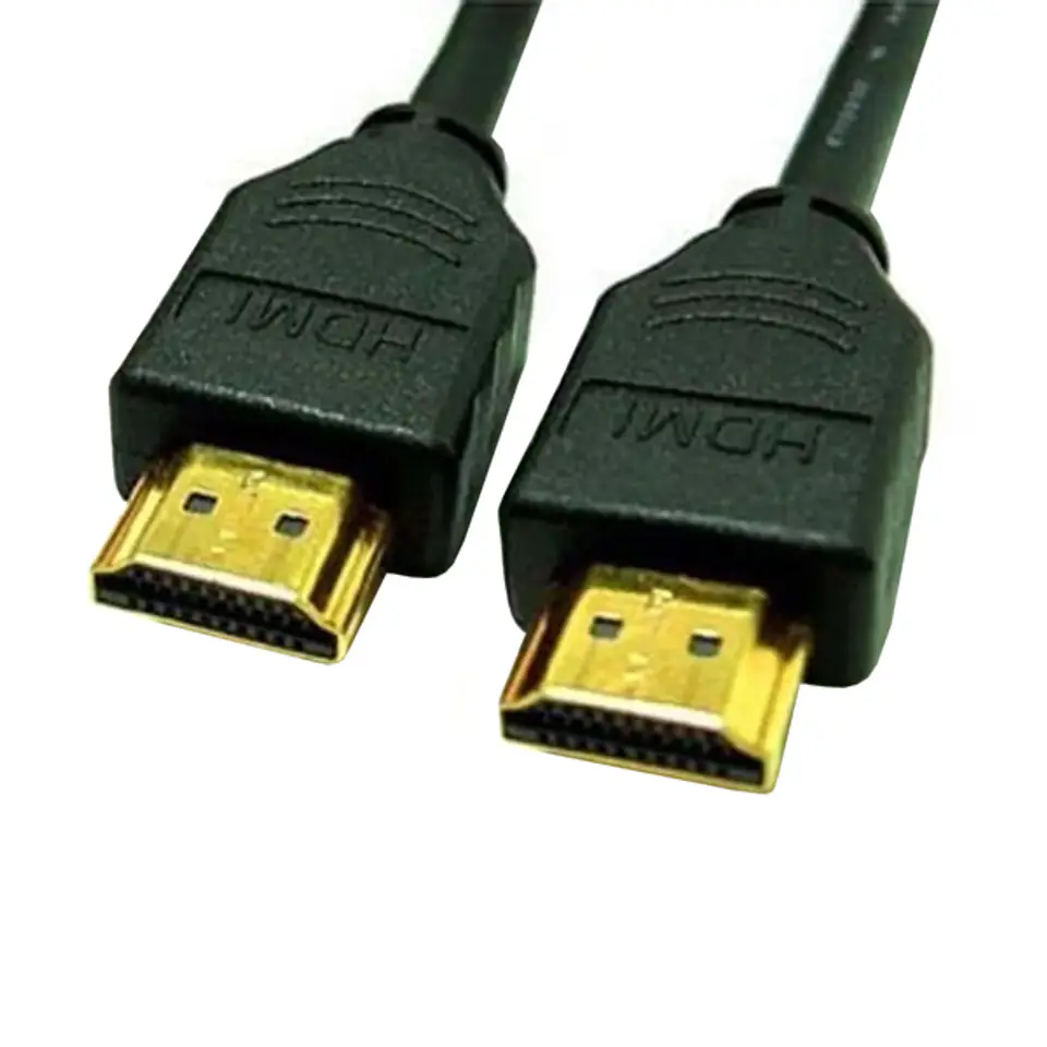 ⁨Video Kabel HDMI M - HDMI M, HDMI 1.4 - High Speed with Ethernet, 5m, pozłacane złącza, czarny, Logo blistr⁩ w sklepie Wasserman.eu