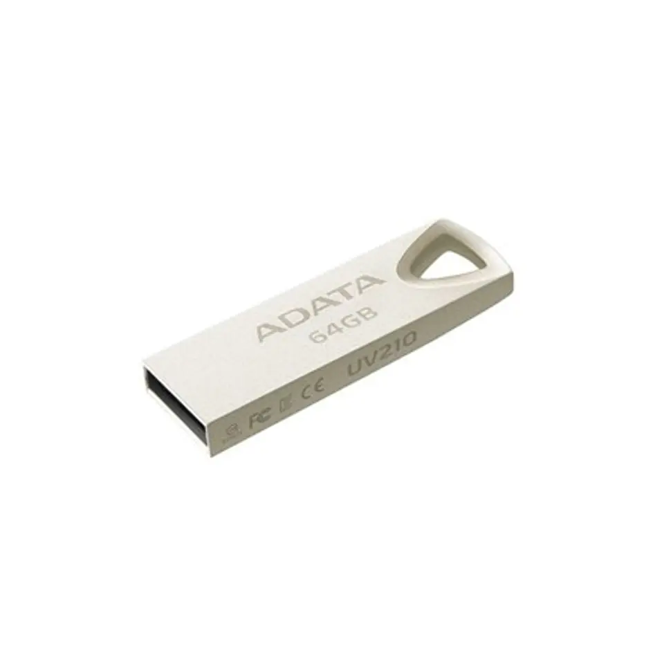 ⁨ADATA UV210 64 GB, USB 2.0, srebrny⁩ w sklepie Wasserman.eu