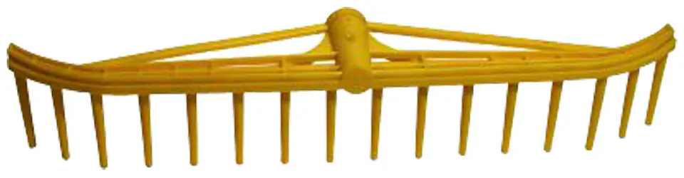 ⁨12250 Plastic Hay Rake 16-Teeth Unbound 55cm⁩ at Wasserman.eu