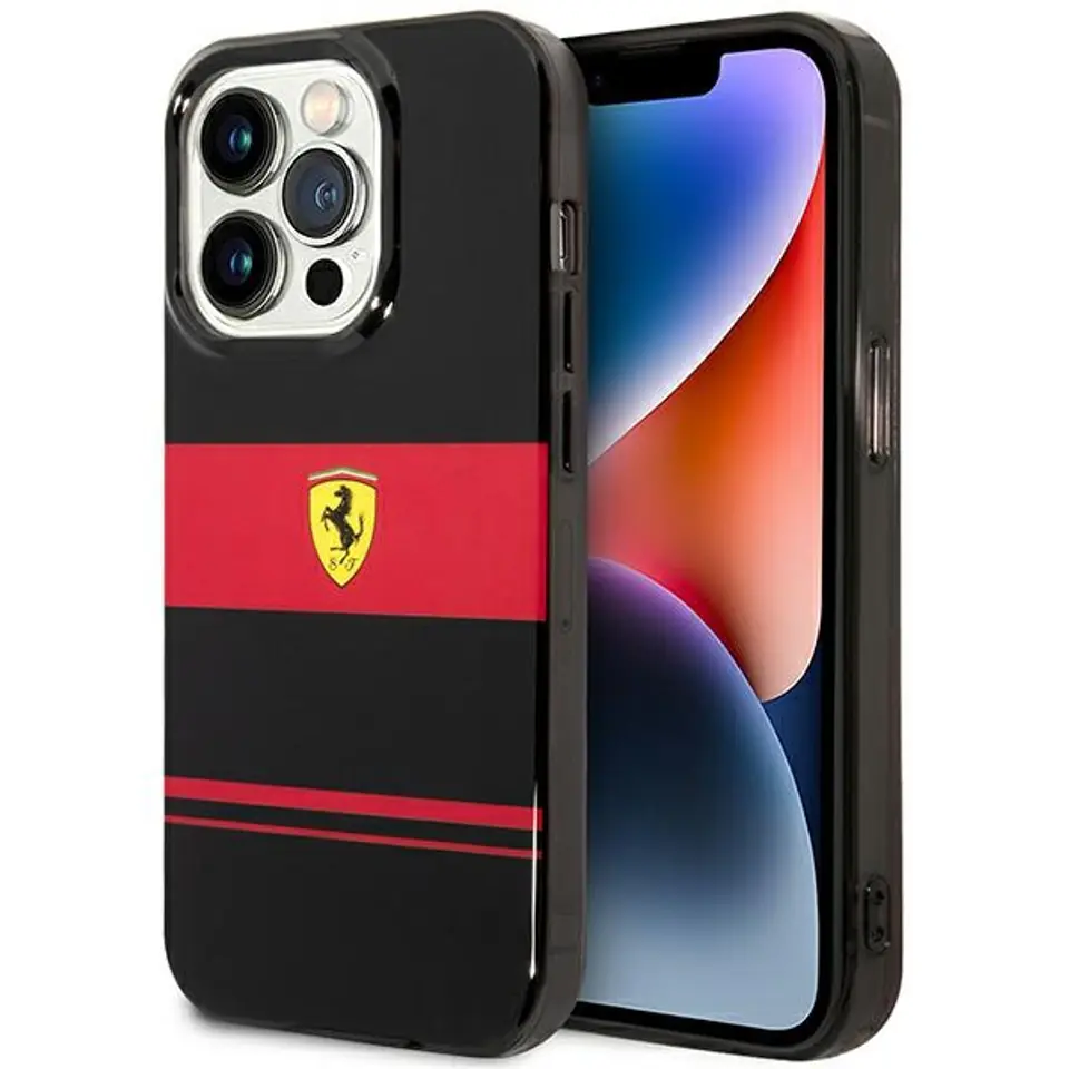 ⁨Ferrari FEHMP14LUCOK iPhone 14 Pro 6,1" czarny/black hardcase IMD Combi Magsafe⁩ w sklepie Wasserman.eu