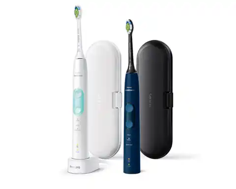 ⁨Philips Sonicare ProtectiveClean 5100 ProtectiveClean 5100 HX6851/34 2-pack sonic electric toothbrushes with accessories⁩ at Wasserman.eu