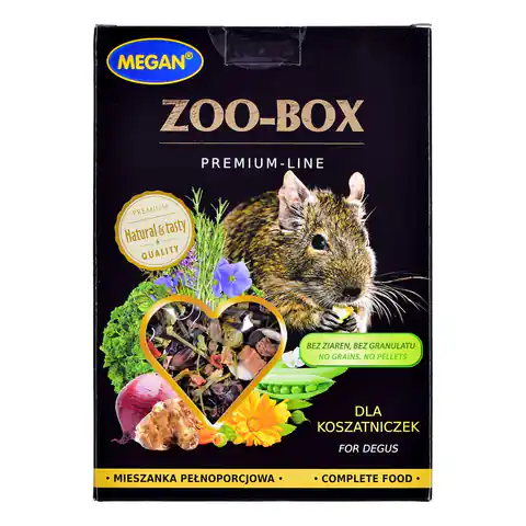 ⁨MEGAN Zoo-Box  -  degu food - 420 g⁩ at Wasserman.eu