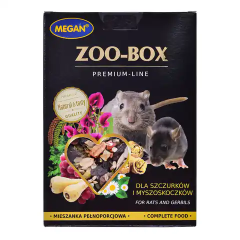 ⁨MEGAN Zoo-Box -  Food for rats and gerbils - 550 g⁩ at Wasserman.eu