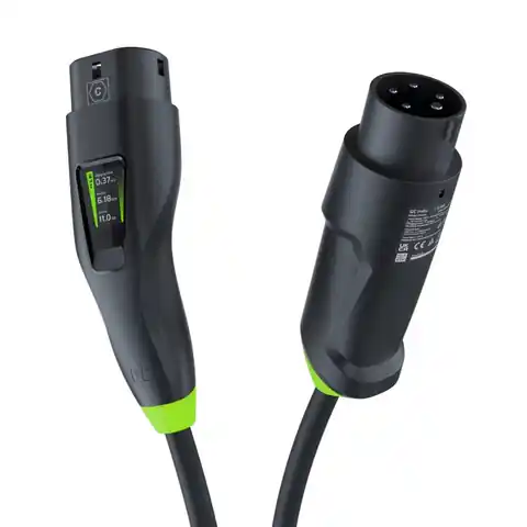⁨Green Cell Habu EVGC01 Mobile EV charger for electric vehicles 11 kW 7 m Type 2 CEE Wallbox Black⁩ at Wasserman.eu