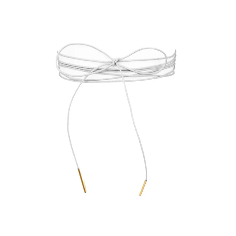 ⁨naszyjnik choker biel N298B⁩ w sklepie Wasserman.eu