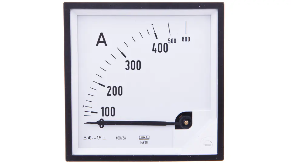 ⁨Ammeter analog panel mount 400/800A for transformer 400/5A 96x96mm IP50 C3 K=90 st. EA19N F42100000000⁩ at Wasserman.eu