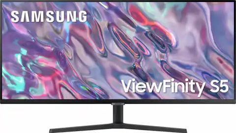 ⁨Samsung ViewFinity S5 S50GC 86.4 cm (34") 3440 x 1440 pixels UltraWide Quad HD LED Black⁩ at Wasserman.eu