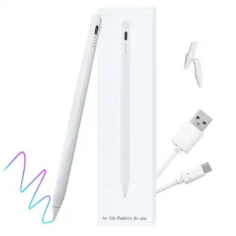 ⁨Rysik do rysowania Magnetic Pencil Precyzyjne Pióro do notowania i szkicowania do Apple iPad Pro/ Air/ Mini Biały⁩ w sklepie Wasserman.eu