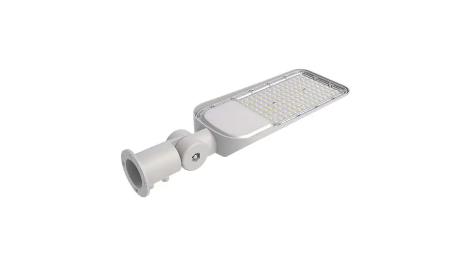 ⁨LED street luminaire V-TAC VT-6129 with daylight sensor 50W SAMSUNG CHIP 120Lm/W 6500K 5000lm (SKU 20433) Grey⁩ at Wasserman.eu