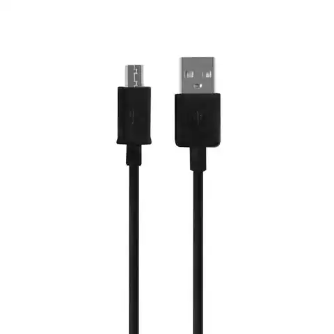 ⁨Kabel USB - micro USB 0.8m Reverse CA-101 czarny⁩ w sklepie Wasserman.eu