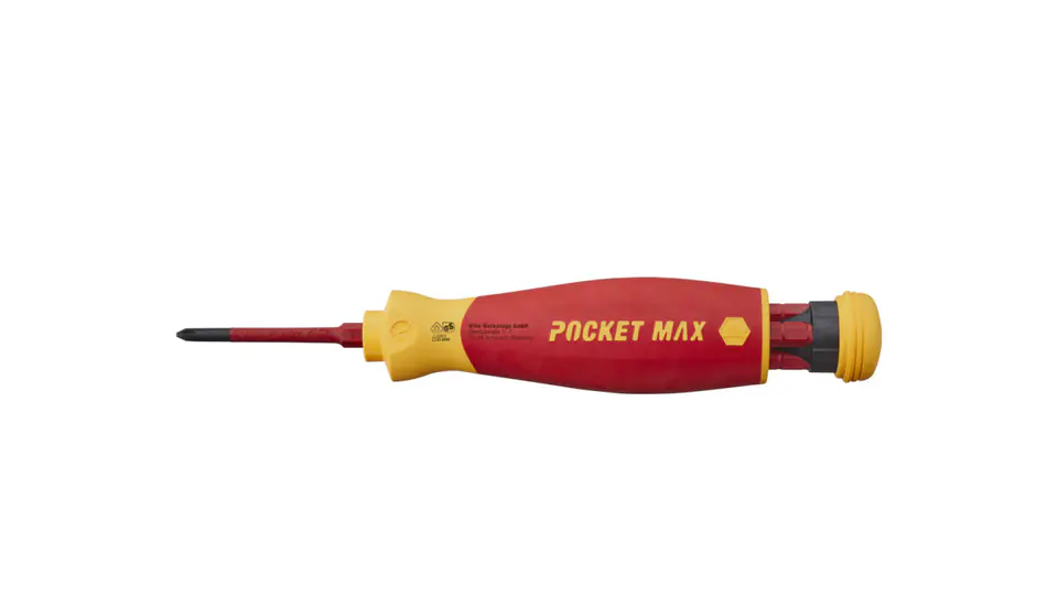 ⁨Izolowany Wkrętak z magazynkiem 4 bitów PocketMax electric IEC 60900, 45296⁩ w sklepie Wasserman.eu