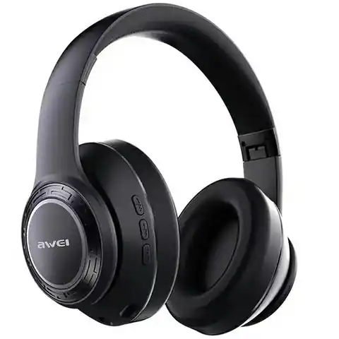 ⁨AWEI słuchawki nauszne Bluetooth A300BL czarny/black⁩ w sklepie Wasserman.eu
