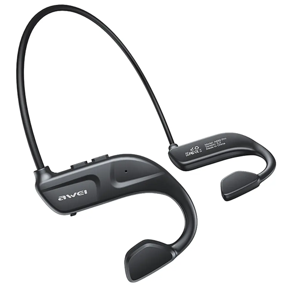 ⁨Awei A889 Pro Bluetooth Headphones with Microphone - Black⁩ at Wasserman.eu