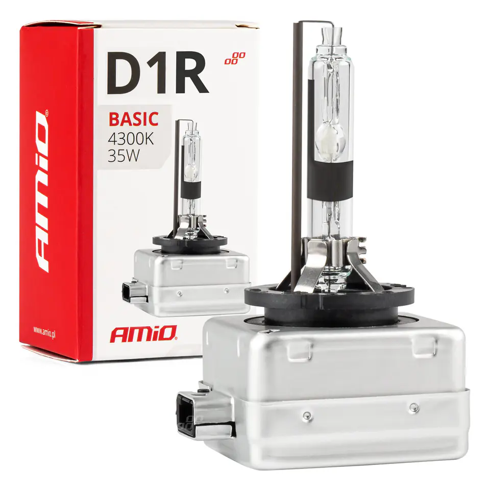 Żarówka ksenonowa, żarnik xenon d1r 35w 4300k amio basic w sklepie Wasserman.eu