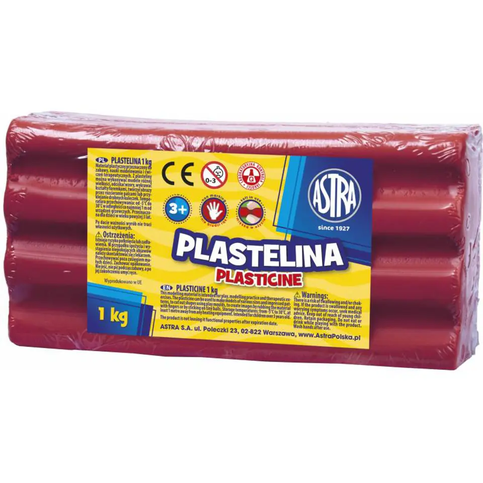 ⁨Plastelina Astra 1 kg różowa 303111008 ASTRA⁩ w sklepie Wasserman.eu