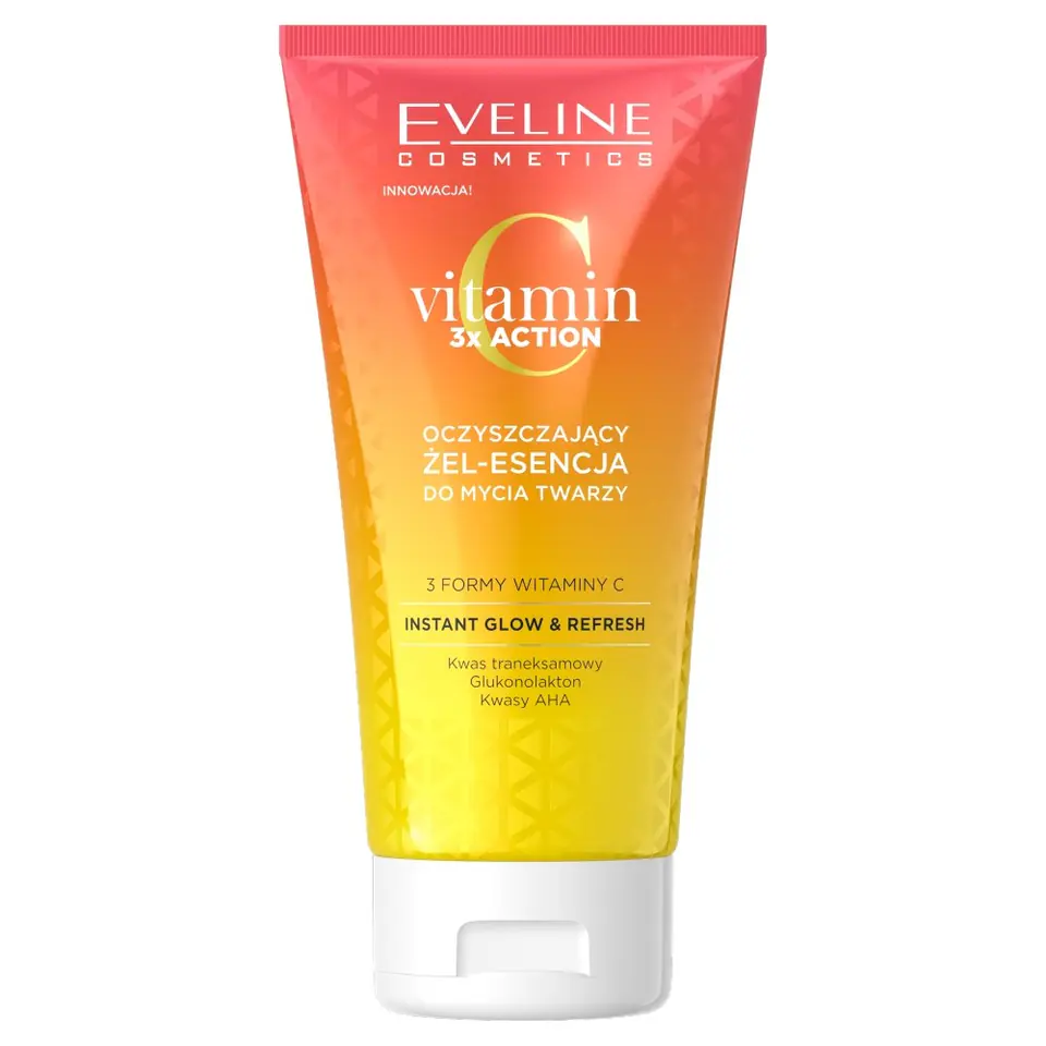 EVELINE Vitamin C 3xAction Oczyszczający Żel-Esencja do mycia twarzy 150ml w sklepie Wasserman.eu