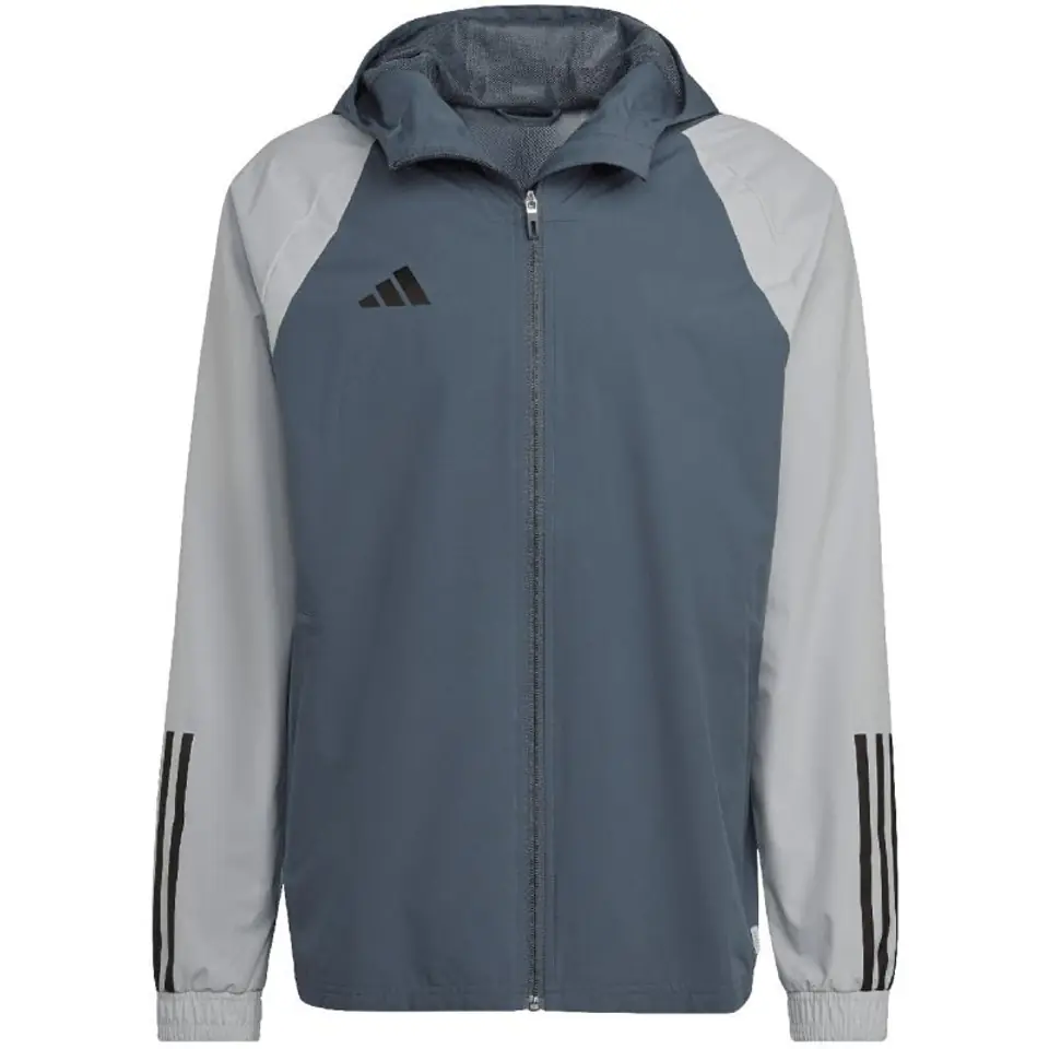 ⁨adidas Tiro 23 Competition All-Weather Men's Jacket Grey HU1320⁩ at Wasserman.eu