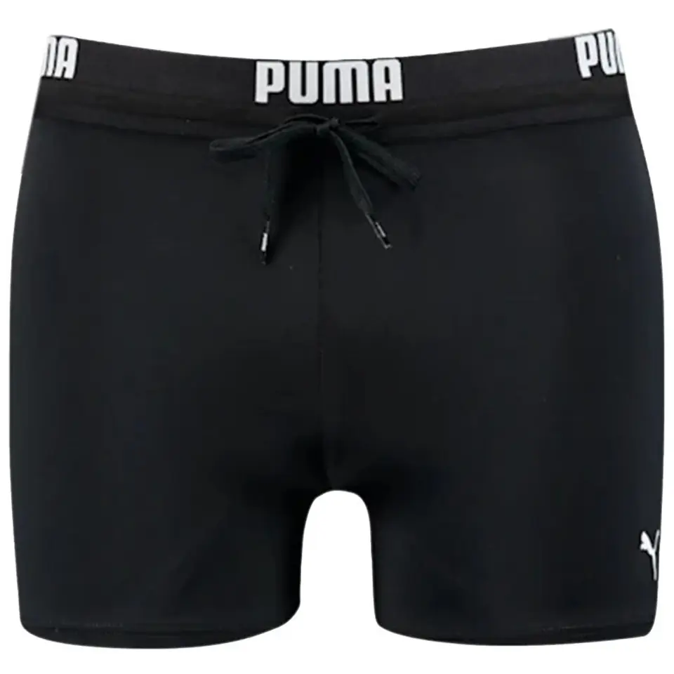 ⁨Spodenki kąpielowe Puma Logo Swim Trunk M 907657 (kolor Czarny, rozmiar S)⁩ w sklepie Wasserman.eu