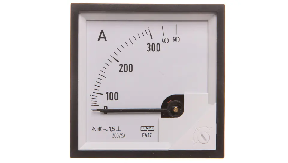 ⁨Ammeter analog panel mount 300/600A for transformer 300/5A 72x72mm N IP50 F420 C3 90 deg. without KJ EA17N certificate F42000000000⁩ at Wasserman.eu