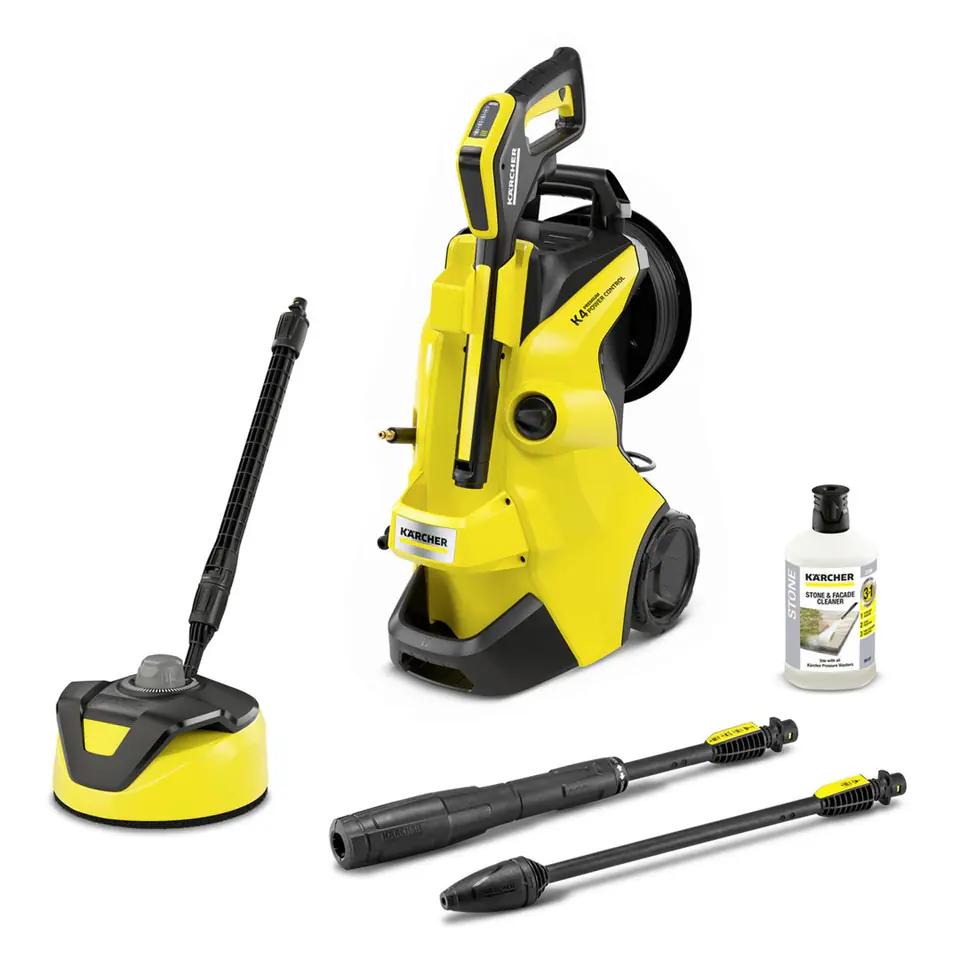 ⁨Kärcher K 4 PREMIUM POWER CONTROL HOME pressure washer Upright Electric 420 l/h Black, Yellow⁩ at Wasserman.eu