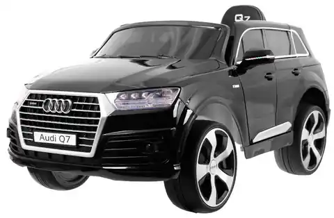 ⁨Audi Q7 Lift na akumulator dla dzieci Czarny + Pilot + Wolny Start + EVA + Ekoskóra + MP3 LED⁩ w sklepie Wasserman.eu
